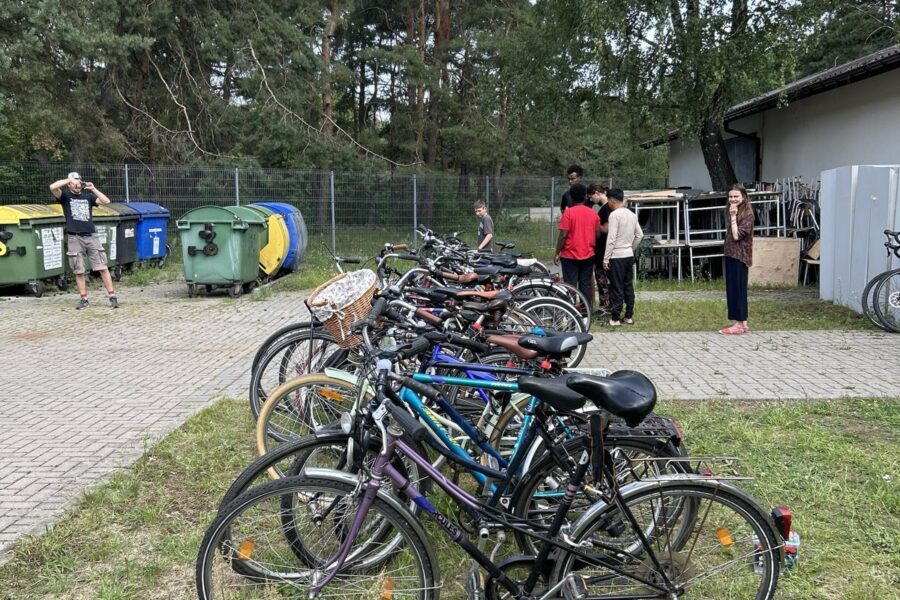 Bikes ready for distribution